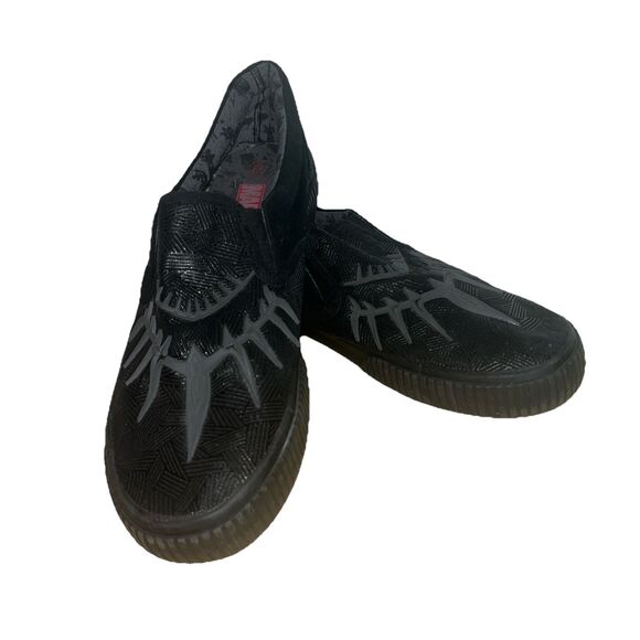 Marvel Black Panther Sneaker Sz 9 Low Top Slip On Casual Athleisure Ground Up - Picture 13 of 13